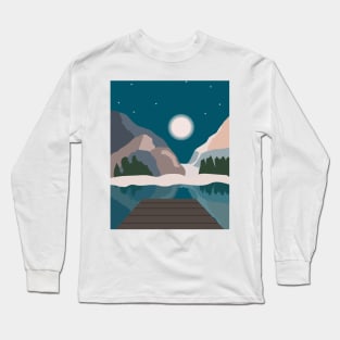 Dreamy Winter Landscape Long Sleeve T-Shirt